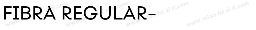 FIBRA REGULAR字体转换